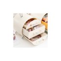 Aufbewahrungsbox für Kosmetik und Schmuck BUNNY mit goldenen Griffen CB60