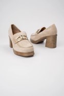 Damskie Loafersy LUX GRACE NUDE - 38 Damskie Loafersy LUX GRACE NUDE - 38