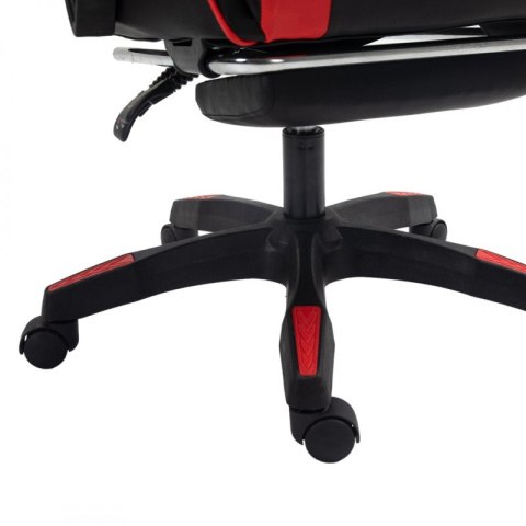 Fotel gamingowy obrotowy z podnóżkiem EC GAMING masażer KO24CZE Fotel gamingowy obrotowy z podnóżkiem EC GAMING masażer KO24CZE
