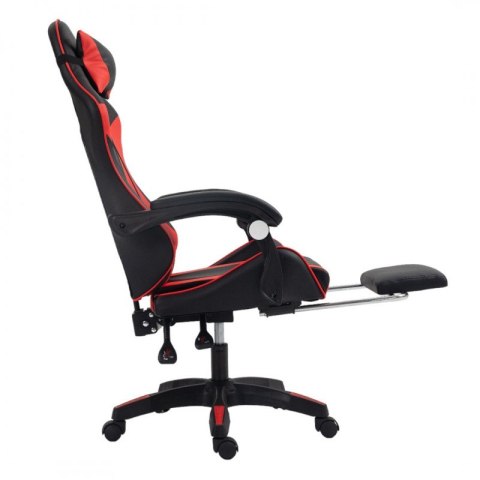 Fotel gamingowy obrotowy z podnóżkiem EC GAMING masażer KO24CZE Fotel gamingowy obrotowy z podnóżkiem EC GAMING masażer KO24CZE