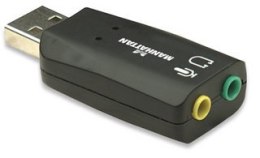 Karta dźwiękowa MANHATTAN Hi-Speed USB 3-D 150859