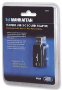 Karta dźwiękowa MANHATTAN Hi-Speed USB 3-D 150859 Karta dźwiękowa MANHATTAN Hi-Speed USB 3-D 150859
