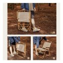 Klappbarer Gartenstuhl, Wanderstuhl, Campingstuhl, cremefarben KRT09K Klappbarer Gartenstuhl, Wanderstuhl, Campingstuhl, cremefarben KRT09K