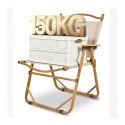 Klappbarer Gartenstuhl, Wanderstuhl, Campingstuhl, cremefarben KRT09K Klappbarer Gartenstuhl, Wanderstuhl, Campingstuhl, cremefarben KRT09K