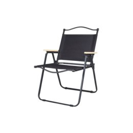 Klappbarer Gartenstuhl, Wanderstuhl, Campingstuhl, schwarz KRT09CZ