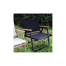 Klappbarer Gartenstuhl, Wanderstuhl, Campingstuhl, schwarz KRT09CZ