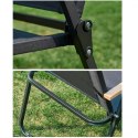 Klappbarer Gartenstuhl, Wanderstuhl, Campingstuhl, schwarz KRT09CZ Klappbarer Gartenstuhl, Wanderstuhl, Campingstuhl, schwarz KRT09CZ