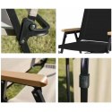 Klappbarer Gartenstuhl, Wanderstuhl, Campingstuhl, schwarz KRT09CZ Klappbarer Gartenstuhl, Wanderstuhl, Campingstuhl, schwarz KRT09CZ