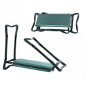 Klappbarer Hocker, Stuhl, Gartenkniestuhl 3-in-1 mit Taschen 60 x 49 x 25 cm KRT04