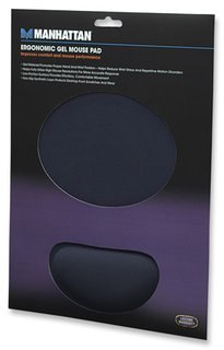 Manhattan Podkładka pod mysz żelowa, z podpórką na nadgarstek, niebieska Manhattan Podkładka pod mysz żelowa, z podpórką na nadgarstek, niebieska