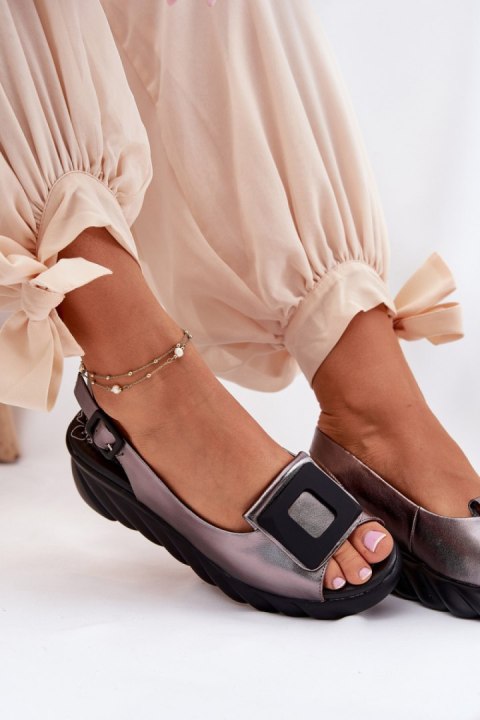 Sandały Model Artiker 56C2158 Grafit - Step in style - 39