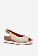 Sandały Model Artiker 56C2312 Gold - Step in style - 37
