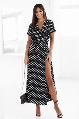 Sukienka Model Loni 356 Grochy - IVON - M/L