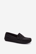 Zamszowe Mokasyny Damskie Big Star RR274948 Czarne - Step in style - 38