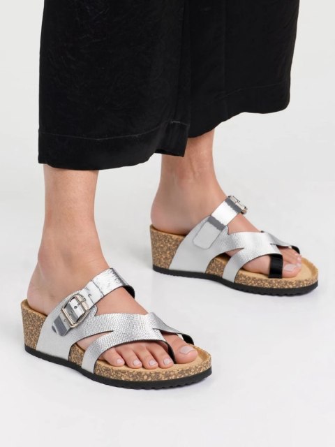 Damskie Klapki Arista SILVER - 38 Damskie Klapki Arista SILVER - 38