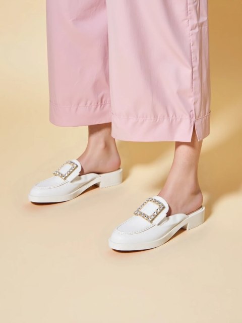 Damskie Klapki Elowen WHITE - 39 Damskie Klapki Elowen WHITE - 39