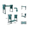 Klappbarer Hocker, Stuhl, Gartenkniestuhl 3-in-1 mit Taschen 60 x 49 x 25 cm KRT04