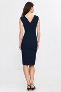 Sukienka z subtelnym dekoltem na plecach S266 Navy - Nife - 40 Sukienka z subtelnym dekoltem na plecach S266 Navy - Nife - 40