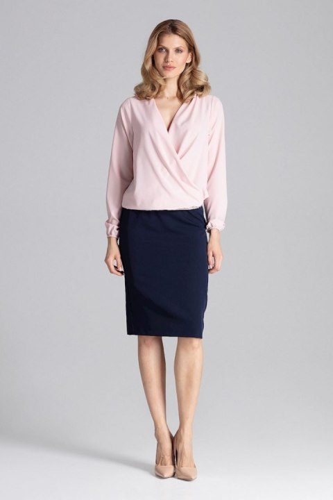Bluzka Model M659 Pink - Figl - M Bluzka Model M659 Pink - Figl - M