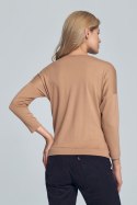 Bluzka Model M710 Beige - Figl - L Bluzka Model M710 Beige - Figl - L