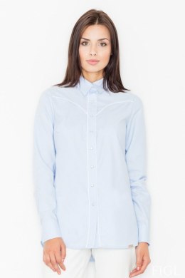 Koszula Damska Model M492 Sky Blue - Figl - L