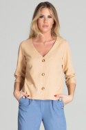 Koszula Damska Model M699 Beige - Figl - M