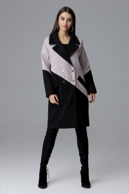 Płaszcz Damski Model M626 Black/Beige - Figl - L