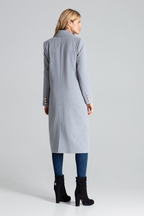 Płaszcz Damski Model M681 Grey - Figl - L Płaszcz Damski Model M681 Grey - Figl - L