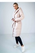 Płaszcz Damski Model M929 Beige - Figl - L/XL Płaszcz Damski Model M929 Beige - Figl - L/XL