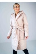 Płaszcz Damski Model M929 Beige - Figl - L/XL Płaszcz Damski Model M929 Beige - Figl - L/XL