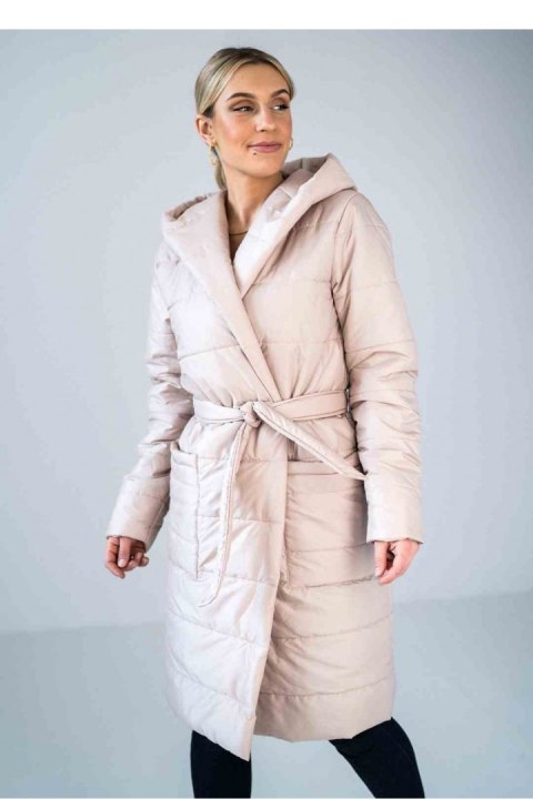 Płaszcz Damski Model M929 Beige - Figl - L/XL Płaszcz Damski Model M929 Beige - Figl - L/XL