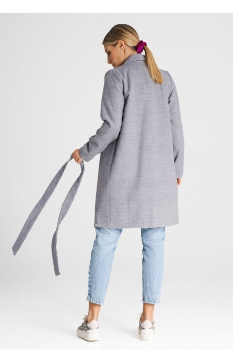 Płaszcz Damski Model M990 Grey - Figl - L Płaszcz Damski Model M990 Grey - Figl - L