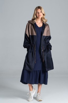 Płaszcz Model M817 Navy/Brown - Figl - L/XL