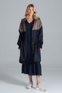 Płaszcz Model M817 Navy/Brown - Figl - L/XL