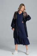 Płaszcz Model M817 Navy/Brown - Figl - L/XL Płaszcz Model M817 Navy/Brown - Figl - L/XL