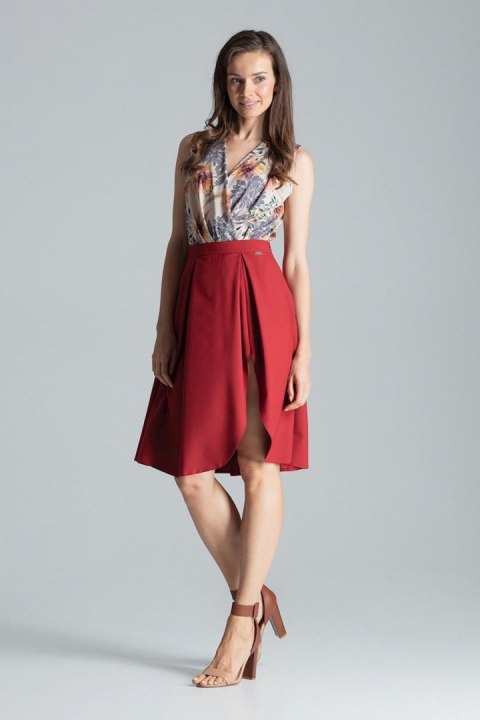 Spódnica Model M675 Bordo - Figl - M Spódnica Model M675 Bordo - Figl - M
