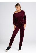 Spodnie Dresowe Model M965 Bordo - Figl - XL