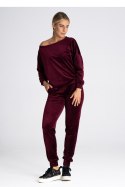 Spodnie Dresowe Model M965 Bordo - Figl - XL