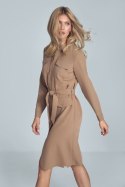 Sukienka Model M706 Brown - Figl - M Sukienka Model M706 Brown - Figl - M