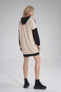 Sukienka Model M755 Black/Beige/Wzór 123 - Figl - L/XL Sukienka Model M755 Black/Beige/Wzór 123 - Figl - L/XL
