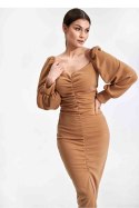 Sukienka Model M871 Beige - Figl - XL