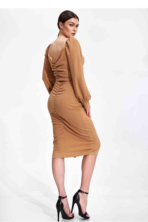 Sukienka Model M871 Beige - Figl - M Sukienka Model M871 Beige - Figl - M