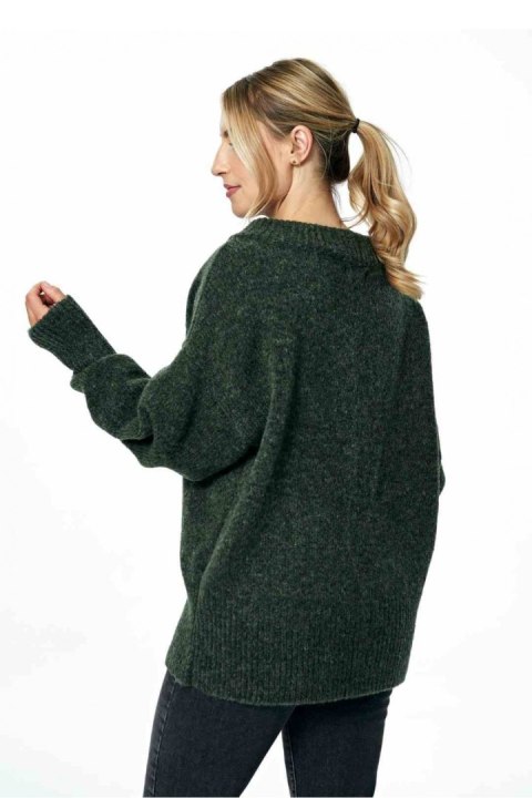 Sweter Damski Model M882 Dark Olive - Figl - uniwersalny Sweter Damski Model M882 Dark Olive - Figl - uniwersalny