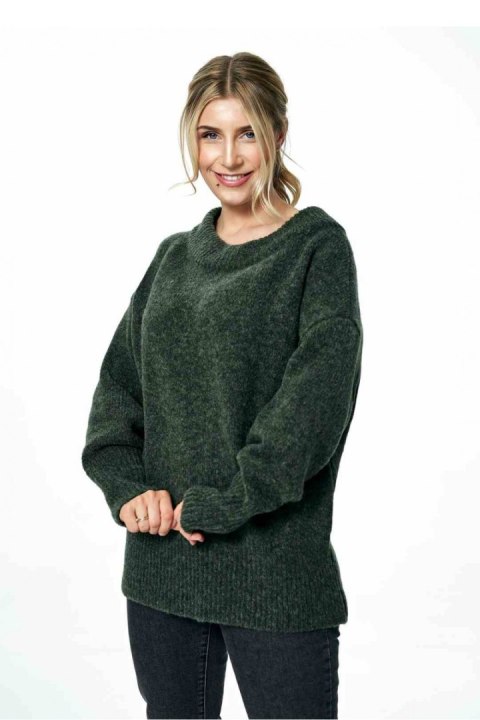 Sweter Damski Model M882 Dark Olive - Figl - uniwersalny Sweter Damski Model M882 Dark Olive - Figl - uniwersalny
