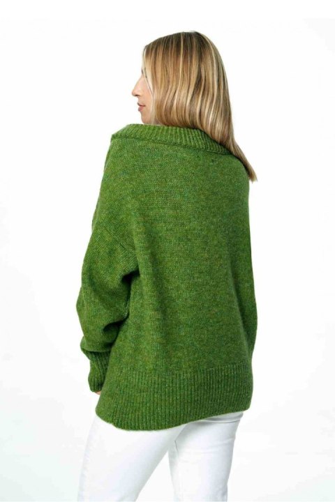 Sweter Damski Model M882 Green - Figl - uniwersalny Sweter Damski Model M882 Green - Figl - uniwersalny