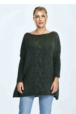 Sweter Damski Model M900 Dark Olive - Figl - uniwersalny