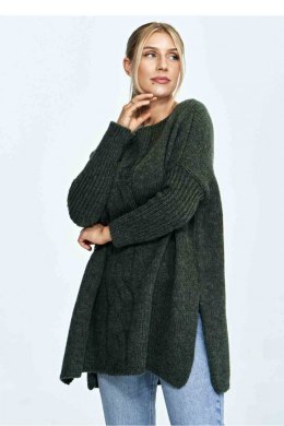 Sweter Damski Model M900 Dark Olive - Figl - uniwersalny