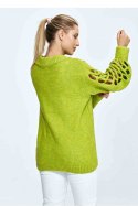 Sweter Damski Model M908 Limonka - Figl - uniwersalny Sweter Damski Model M908 Limonka - Figl - uniwersalny