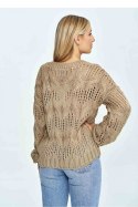 Sweter Damski Model M910 Brown - Figl - uniwersalny Sweter Damski Model M910 Brown - Figl - uniwersalny