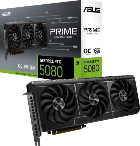 Karta graficzna ASUS Prime GeForce RTX 5080 OC 16GB GDDR7 (90YV0LX0-M0NA00) Karta graficzna ASUS Prime GeForce RTX 5080 OC 16GB GDDR7 (90YV0LX0-M0NA00)